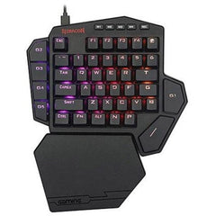 Redragon K585 DITI One-Handed RGB Mechanical Wired Gaming Keyboard with Blue Switches