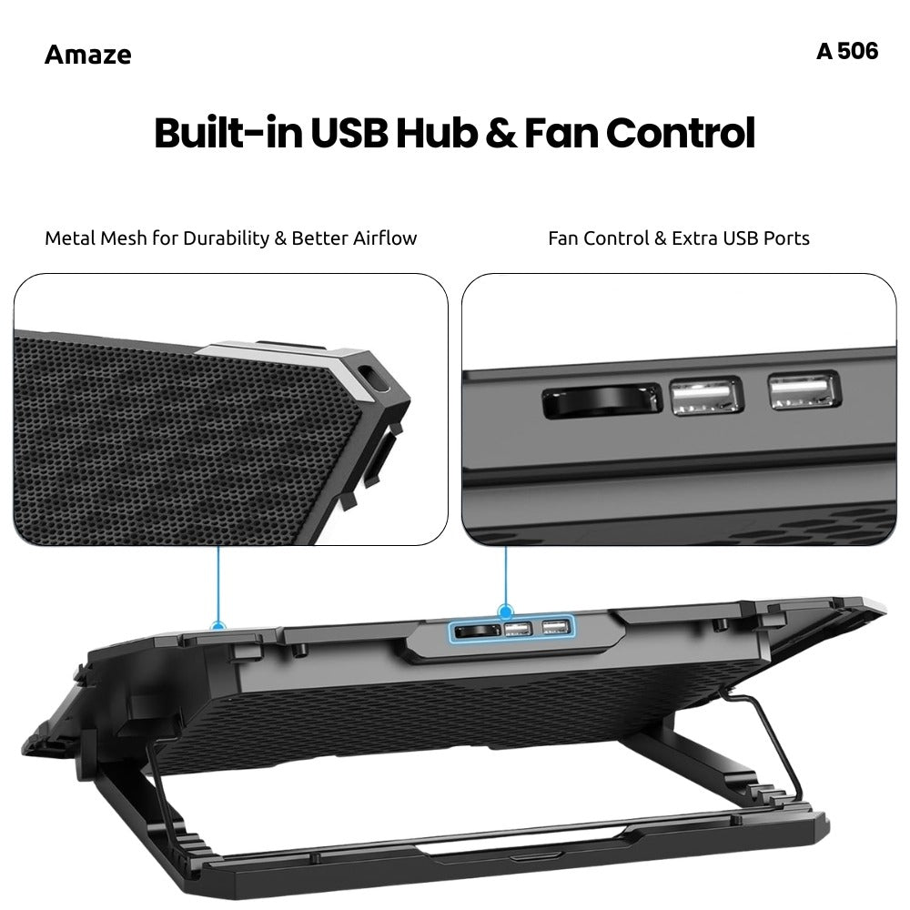 6 Fan Laptop Cooling Pad – A-506