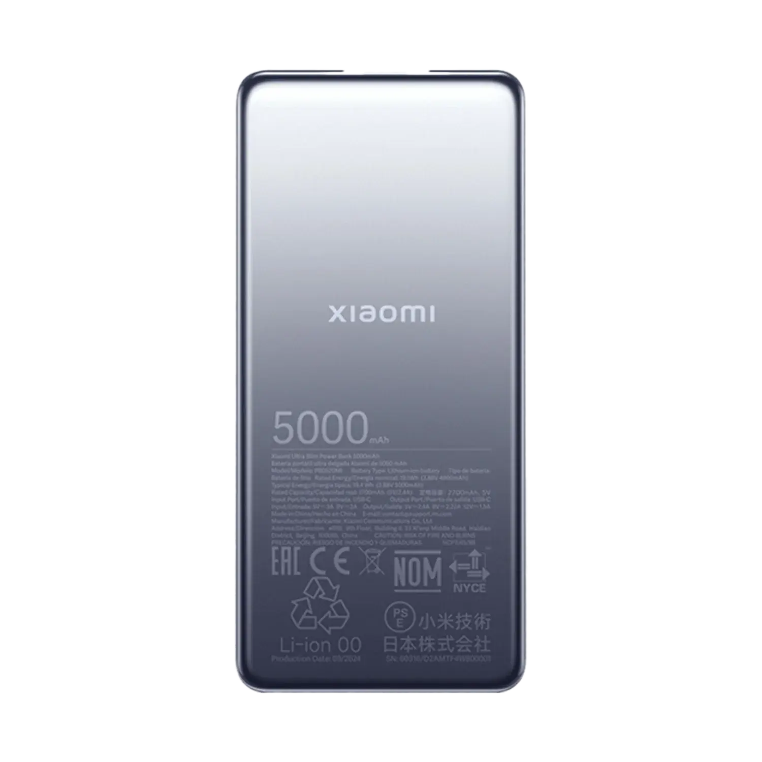 Xiaomi Ultra Slim Power Bank 5000mah