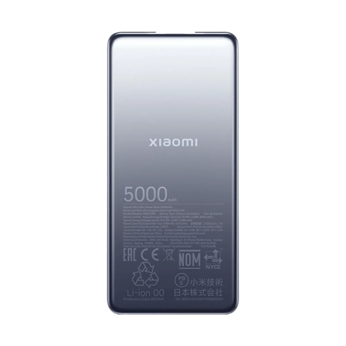 Xiaomi Ultra Slim Power Bank 5000mah