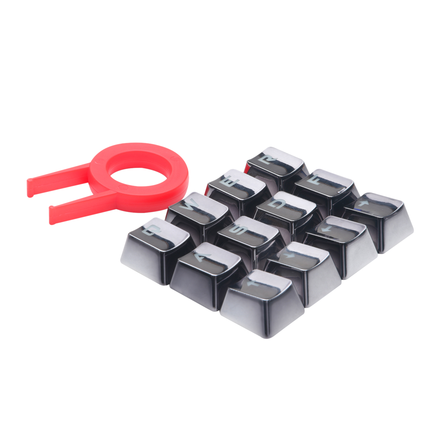 Redragon A103GR 12 Chrome Keycaps MX Style with Key Puller