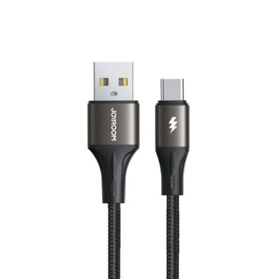 Joyroom S-a25 Light-speed Series 3a Fast Charging Data Cable (usb-a To Type-c) 1.2m-black