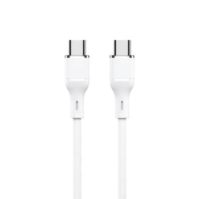Logilink Type C To Type C Silicone Fast Charging Data Cable 1m (1 Year Warranty) White