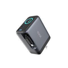 OMI 100W GaN Charger (Interactive Display &  Retractable USB-C Cable)