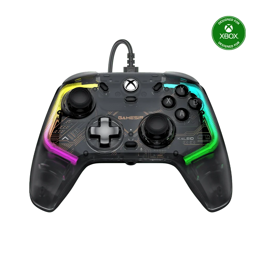 GameSir Kaleid Wired Xbox Controller – Hall Effect Joysticks & Triggers, Transparent Gaming Gamepad