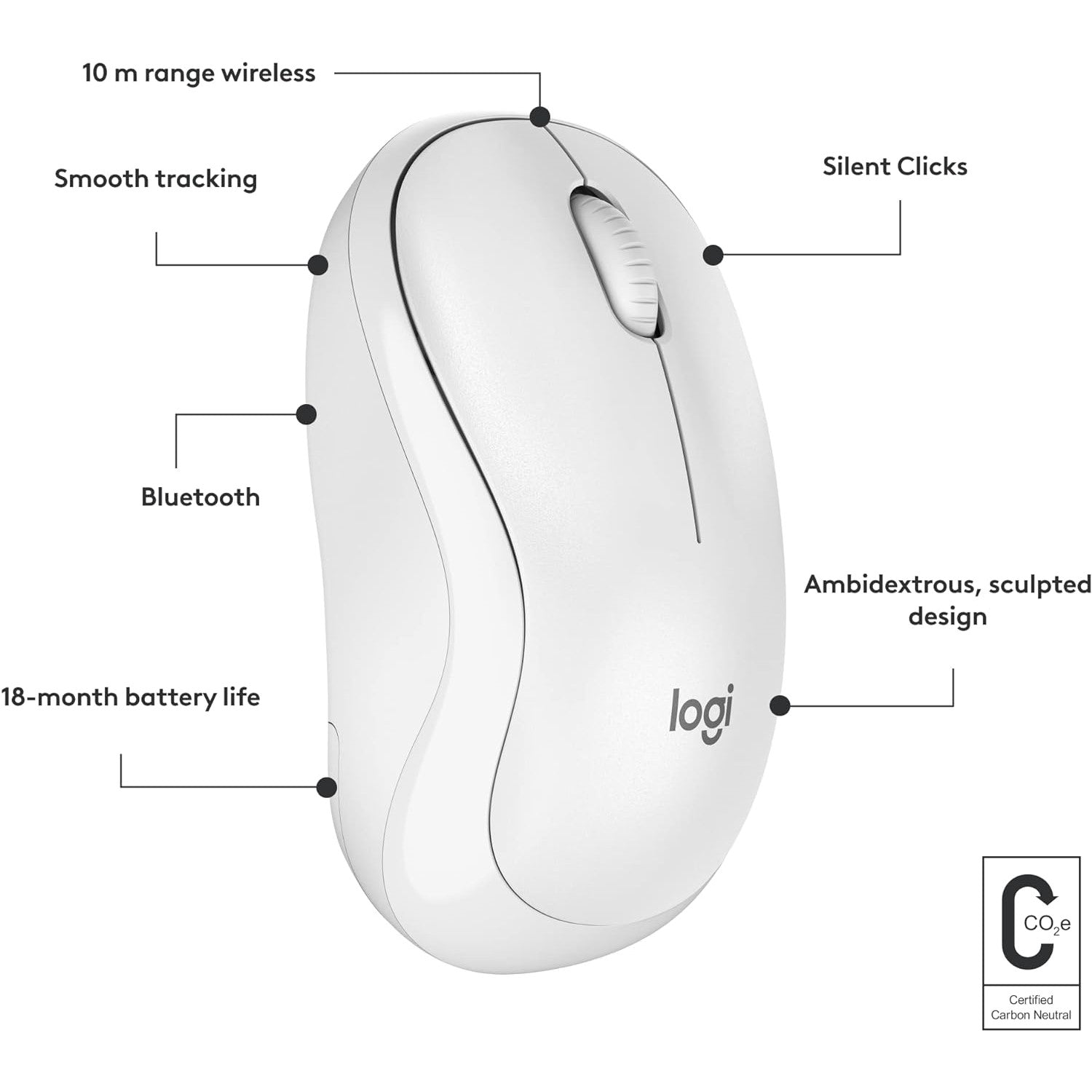 Logitech M240 Silent Off White