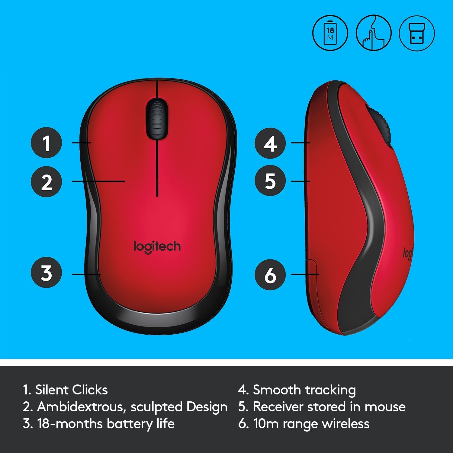 Logitech M221 Wireless Mouse