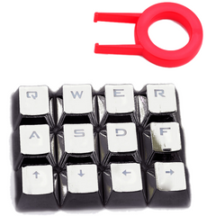 Redragon A103GR 12 Chrome Keycaps MX Style with Key Puller