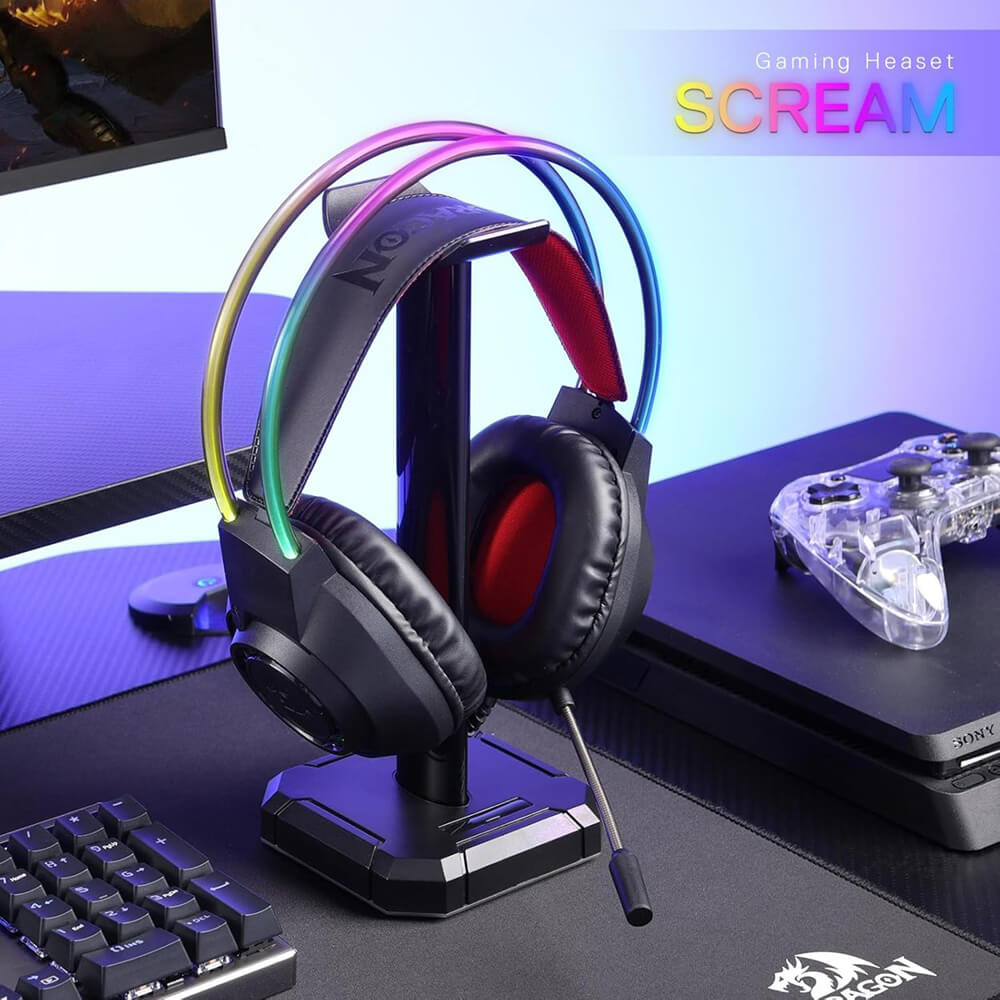 Redragon H231 SCREAM Wired Gaming Headset (Black)