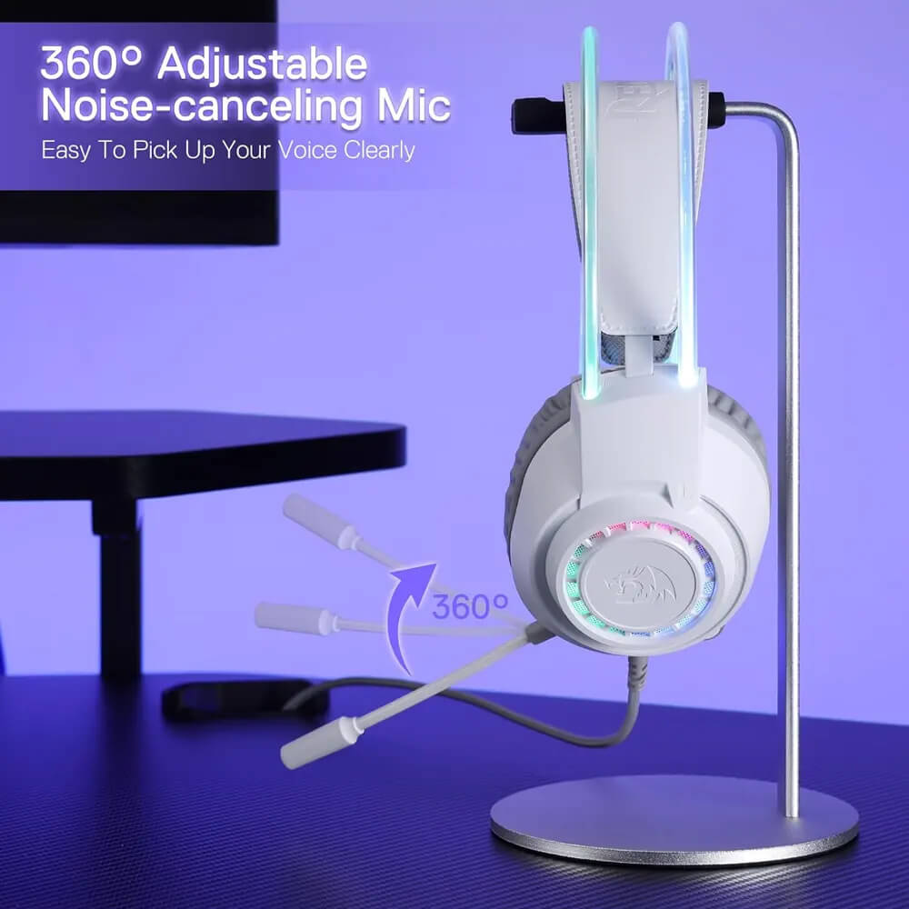 Redragon H231W SCREAM Wired Gaming Headset (White)