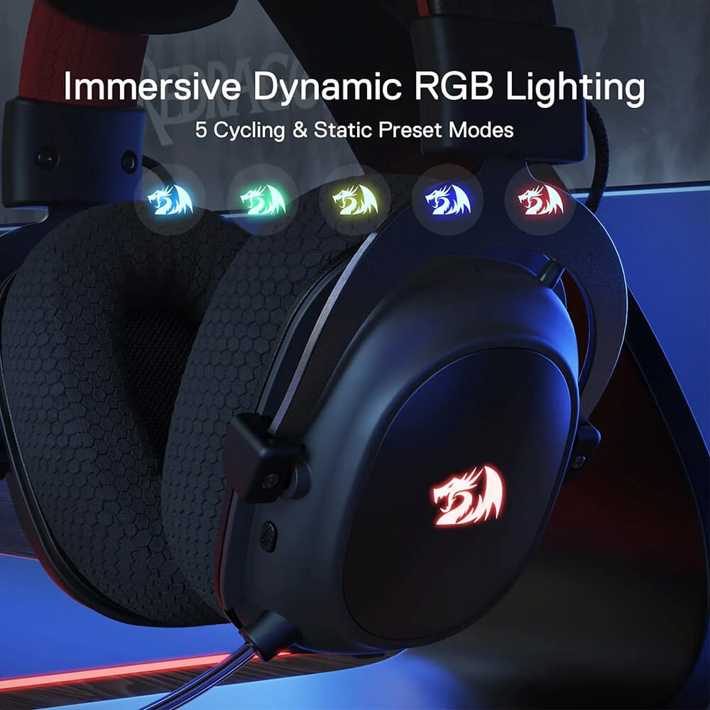 Redragon H510 ZEUS PRO Mode RGB Wireless Gaming Headset (Black)
