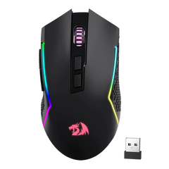 Redragon M693 TRIDENT PRO Wired and Wireless (Bluetooth) Gaming Mouse (Black)