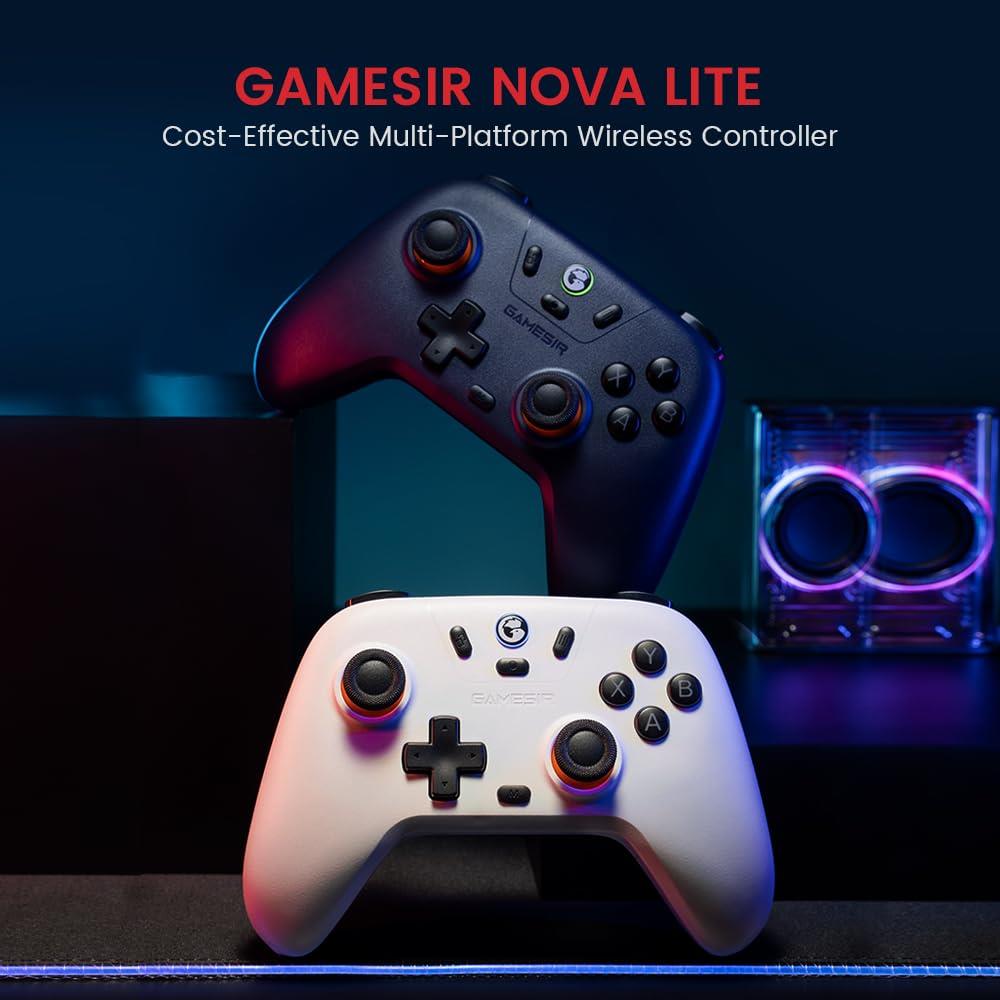 GameSir Nova Lite Wireless Controller for PC,Hall Effect Sticks & Trigger Bluetooth Controller Gamepad with Hall Effect Trigger,Turbo,Rumble Vibration,Android, Switch & Steam Deck
