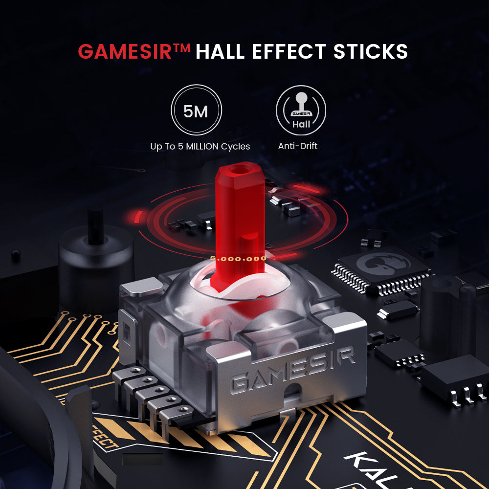 GameSir Kaleid Wired Xbox Controller – Hall Effect Joysticks & Triggers, Transparent Gaming Gamepad