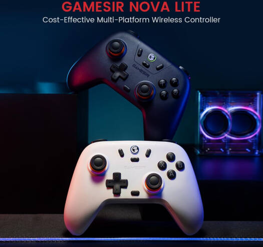 GameSir Nova Lite with USB Dongle Tri Mode Wireless Controller T4NL