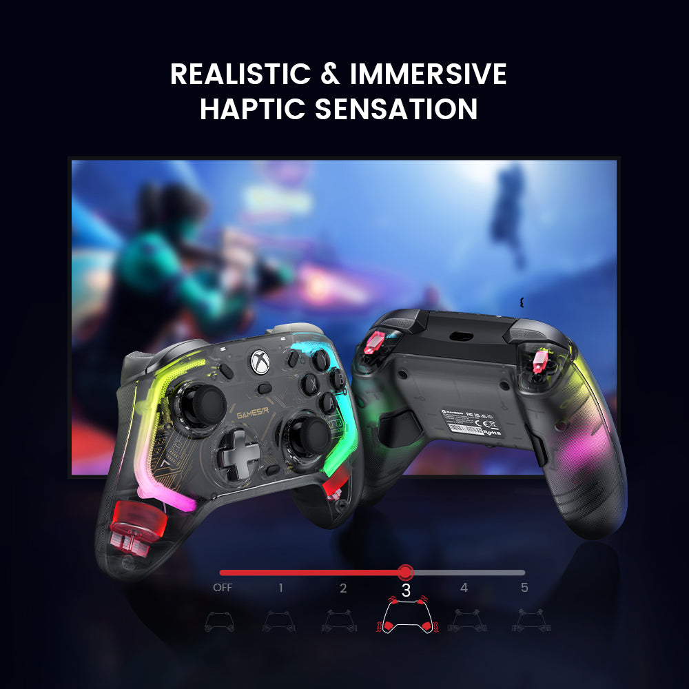 GameSir Kaleid Wired Xbox Controller – Hall Effect Joysticks & Triggers, Transparent Gaming Gamepad