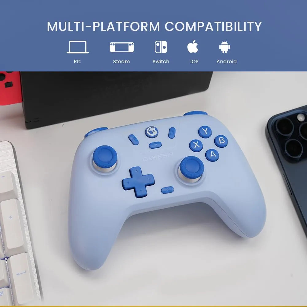 GameSir Nova Lite Wireless Controller for PC,Hall Effect Sticks & Trigger Bluetooth Controller Gamepad with Hall Effect Trigger,Turbo,Rumble Vibration,Android, Switch & Steam Deck