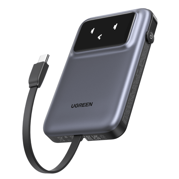 UGREEN 10000MAH Integrated Cable Power Bank 35603B