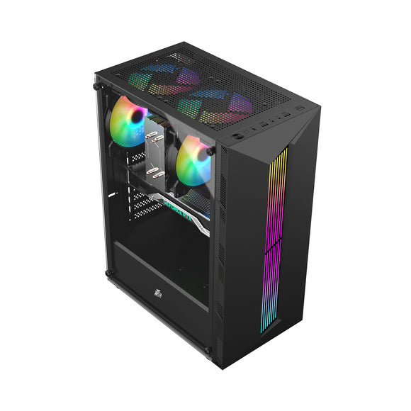 1st player Casing RB5 Rainbow with 3 G6 4 Pin RGB Fans