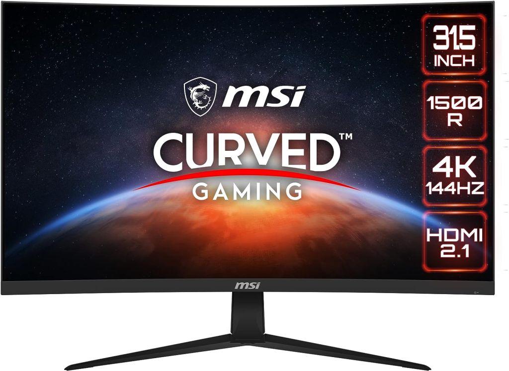 MSI LED Monitor G321CU 32 Inch 3840 x 2160 UHD VA 4K 144Hz