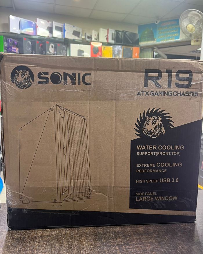 Sonic Casing R19 Black 4 RGB Fans