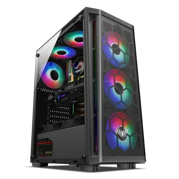 AULA Casing FZ002 Black 4 RGB Fans