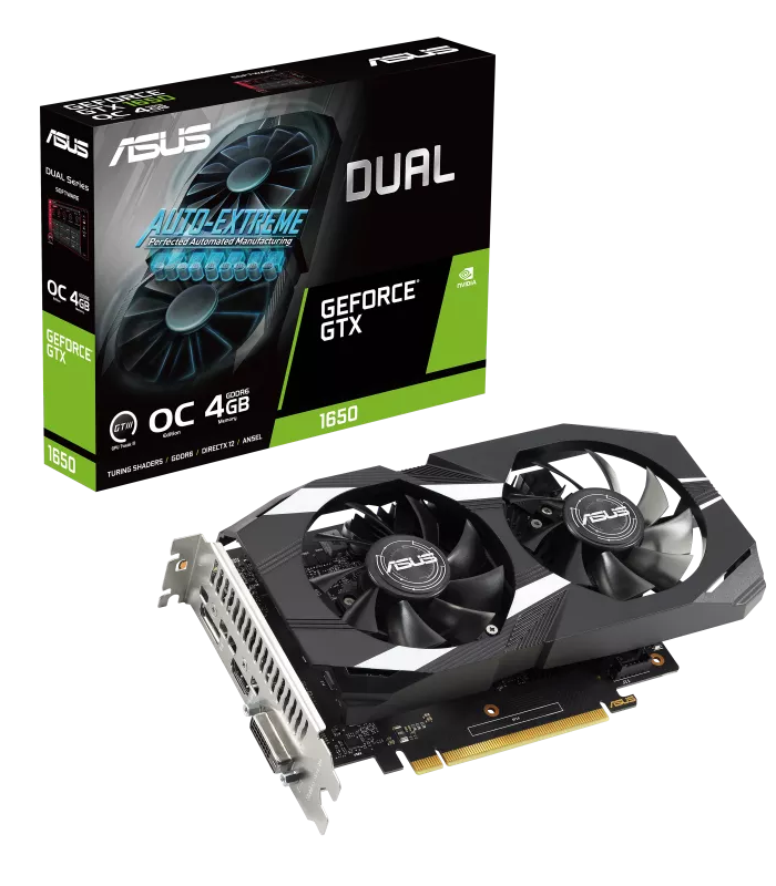 ASUS Dual GeForce GTX 1650 V2 OC Edition 4GB GDDR6