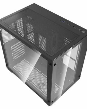 DarkFlash Aigo Tempered Glass C285 ATX Gaming Casing Black