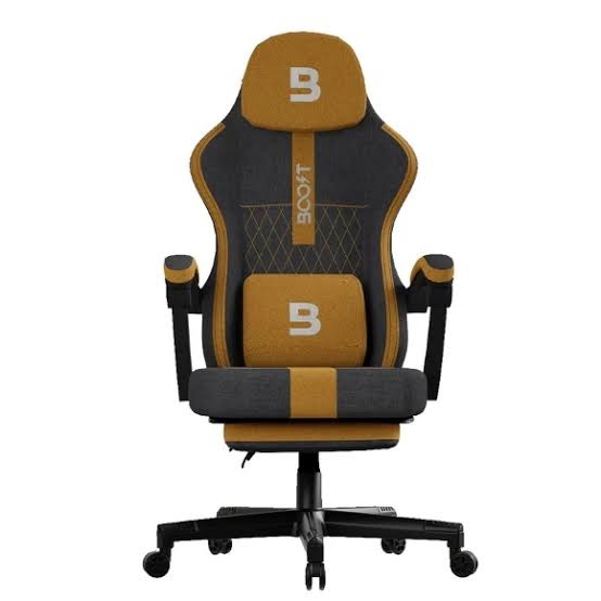 Boost Surge Pro Gaming Chair with Footrest – Brown/Grey – Free Shipping